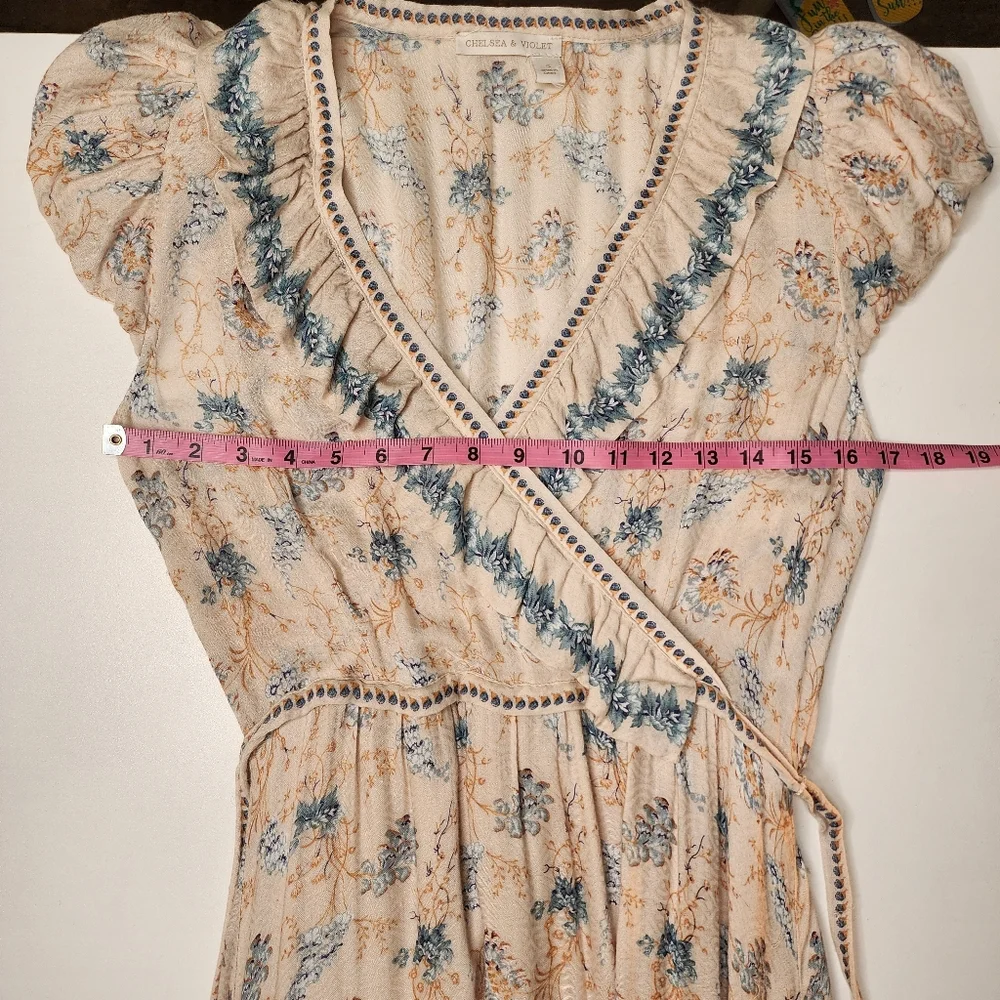 Chelsea & Violet Hi-Lo Prarie Midi Dress Sz S - Picture 11 of 13